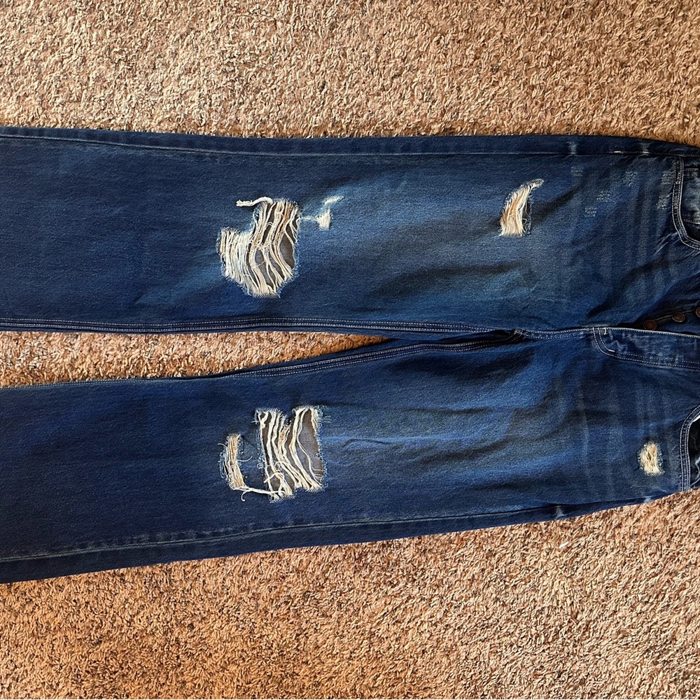 KanCan Women’s Dark Blue Relaxed Jeans